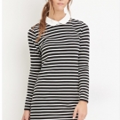 Collared Stripe Shift Dress